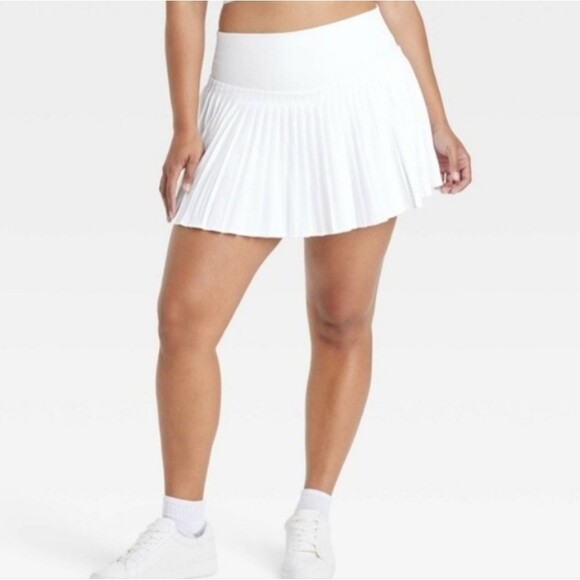 all in motion Pants - Womens Target High-Rise Pleated Skort/Skirt Shorts Built In XXl Blokecore